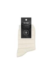 Cream long women's socks SKADT-0070-12(Z24)-02