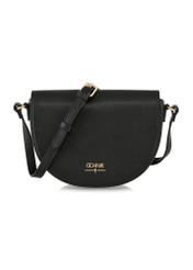 Women's black leather messenger bag TORES-1061-99(Z24)-01