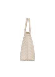 Kremowa torebka shopper damska TOREC-1008-12(W25)