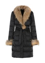 Women's winter jacket with hem KURDT-0277-99(Z23)-02