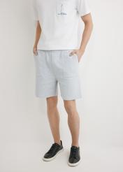 Szare dresowe szorty męskie SZOMT-0035-9A(W26)