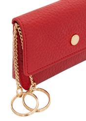 Red small leather women's wallet PORES-0895E-41(Z24)-06