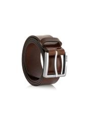 Brown leather men's belt PASMS-0257-89(Z24)-02