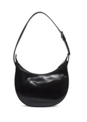 Torebka damska hobo z połyskiem TORES-1366-9F(Z26), widok produktu z tyłu na białym tle.