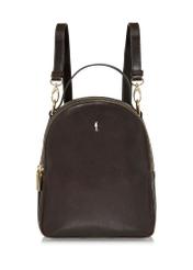 Brown leather women's backpack TORES-1048-89(Z24)-01