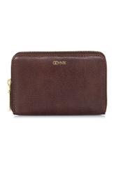 Skórzany brązowy portfel damski PORES-0812A-88(Z23)