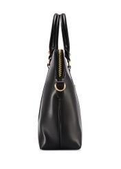 Czarna damska torba na laptopa TOREC-1130-99(W26), widok produktu z boku na białym tle.