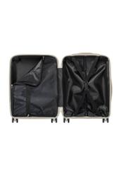 Mała walizka na kółkach WALPP-0022-0C-19(W26), widok produktu od środka na białym tle.