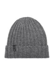 Men's grey winter cap CZAMT-0033-91(Z24)