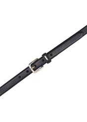Czarny skórzany pasek damski PASDS-0300-99(Z26)