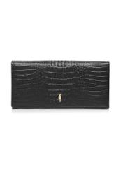 Black leather women's wallet PORES-0909-99(Z24)-01