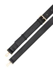 Czarna mała torebka damska TOREC-1172-99(W26), widok paska produktu białym tle.