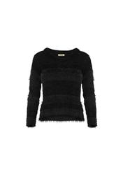 Czarny sweter damski SWEDT-0064-99(Z18)-01