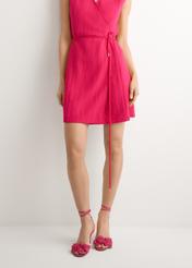 Sandały na szpilce w kolorze fuksji BUTYD-1236-5E(W26)