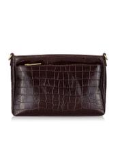 Brown leather croco women's handbag TORES-0940-89(Z24)-04