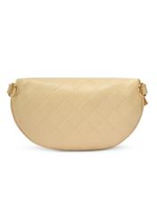 Pikowana jasnożółta nerka damska TOREC-0878-2A(W26)