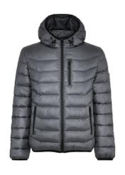 Men's grey winter jacket KURMT-0249-91(Z24) pic. 4