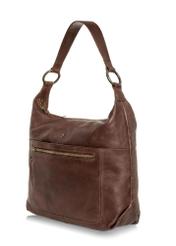 Brązowa torebka damska hobo TORES-0946-89(Z23)