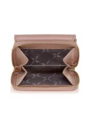 Mały różowy skórzany portfel damski PORES-0802A-31(W23)-05