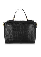 Black small croco women's handbag TOREC-0962-97(Z24) pic. 6