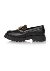 Women's leather loafers with chain BUTYD-1014-99(Z24)