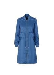 Women's long blue parka KURDT-0168-61(W19)-01