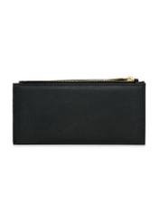 Duży czarny portfel damski z logo POREC-0369-99(W24)