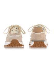 Beige women's leather sneakers BUTYD-1141-81(Z24)-06