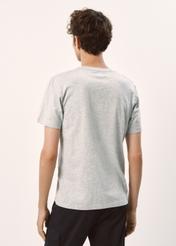 Szary basic T-shirt męski TSHMT-0097-91(W23)-02