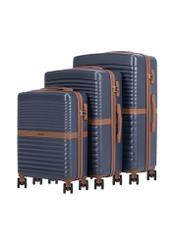 Komplet walizek na kółkach 19''/24''/28'' WALAB-0084-7D(W26), widok produktów skosem na białym tle.