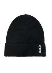 Czarna zimowa czapka męska CZAMT-0081-99(Z25)
