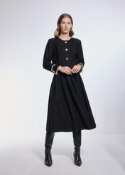 Black midi skirt SPCDT-0093-99(Z24)