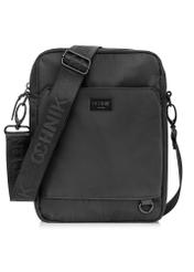 Large black men's messenger bag TORMN-0314A-99(Z24)-01