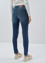 Granatowe spodnie jeansowe damskie JEADT-0010-69(Z23)