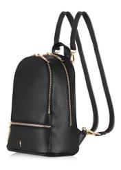 Czarny skórzany plecak damski TORES-0420B-99(Z23)