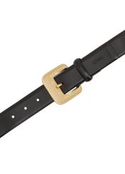 Black leather women's belt PASDS-0316-99(Z24)-04