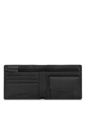 Men's black leather wallet PORMS-0009-99(W24)-04