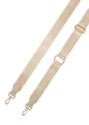 Beżowa duża nerka damska TOREN-0345-1A(W26) - widok produktu z góry, na białym tle. 