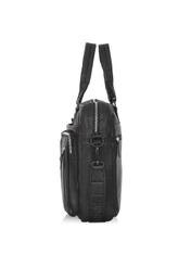 Black leather men's bag TORMS-0046N-99(Z24)-03