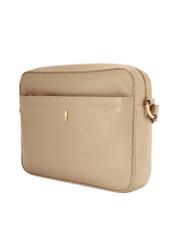 Beżowa mała skórzana torebka damska TORES-1269-1B(W26)