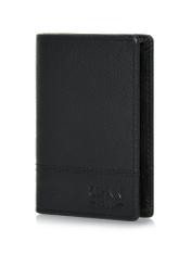 Black leather small men's wallet PORMS-0610-99(Z24)-03