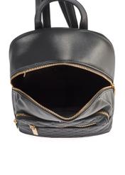 Czarny plecak damski z monogramem TOREC-1045-98(Z25)