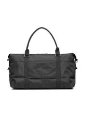 Czarna torba podróżna TORMN-0382-99(Z25), widok produktu od tyłu na białym tle.