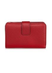 Skórzany czerwony portfel damski PORES-0896-40(Z23)