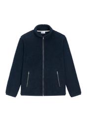 Ciemnogranatowa bawełniana bluza męska BLZMT-0088-7E(Z26), widok produktu z przodu na białym tle.