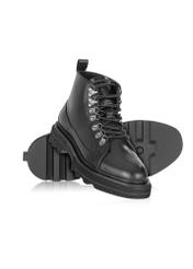 Black men's leather boots BUTYM-0468-99(Z24)-07