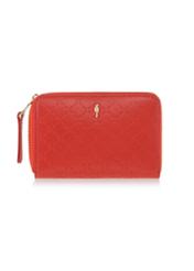 Czerwony skórzany portfel damski PORES-0836A-42(W23)