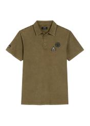 Koszulka polo męska w kolorze khaki POLMT-0083-8D(W26)