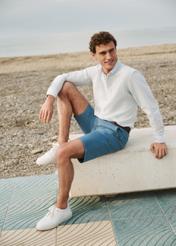 Niebieskie szorty męskie SZOMT-0029-7B(W26)