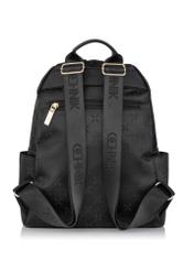 Czarny plecak damski z monogramem TOREN-0255-99(Z23)-04